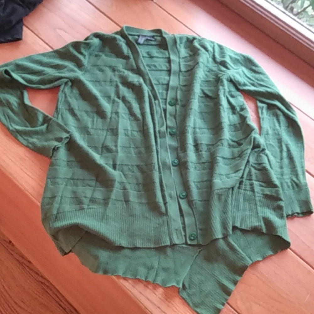 3for$25 Left of Center Green Cardigan